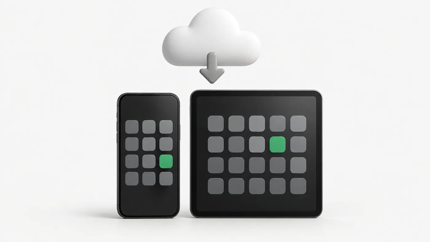 iPhone and iPad downloading the CapCut app from the cloud